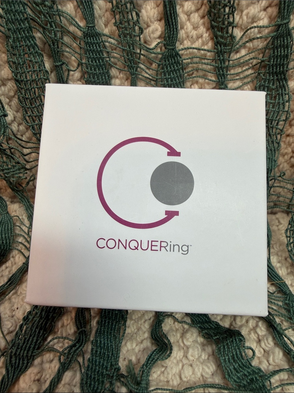 ConquerRing Women’s Ring - silver ring form plus two fidget crystals Size 8